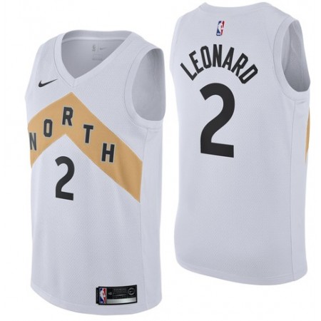 Män Toronto Raptors Tröja Kawhi Leonard 2 2018-19 Nike City Edition Vit Swingman Män Toronto Raptors Tröja Kawhi Leonard 2 2018-19 Nike City Edition Vit Swingman